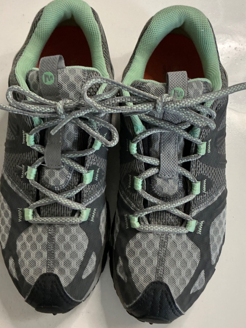 Merrell Grassbow air hiking granite and mint shoes size 7.5 - Picture 4 of 5